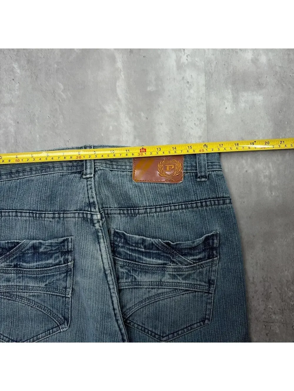 Y2K Blue Phat Farm Grunge Loose Skater Denim Jeans